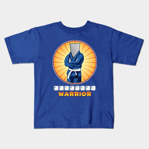 Keyboard Warrior Kids T-Shirt by GuardUp